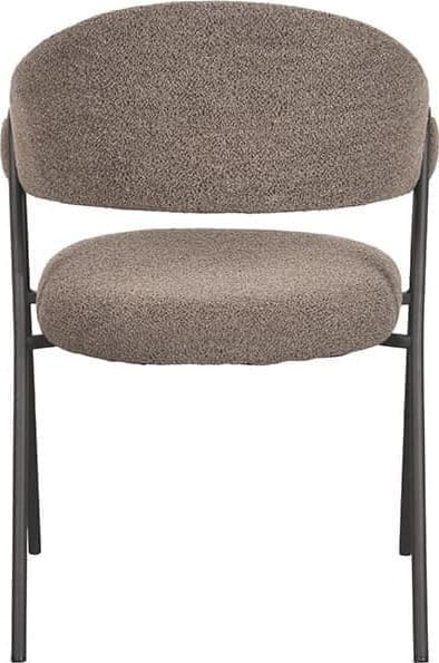 LABEL51 Eetkamerstoel Lowen - Bruin - Boucle Bruin Eetkamerstoel