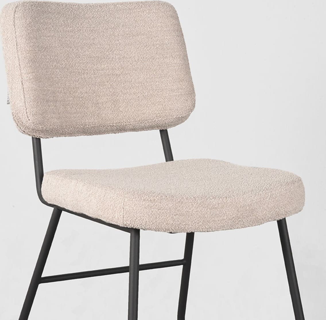 LABEL51 Eetkamerstoel Noah - Naturel - Boucle Naturel Eetkamerstoel