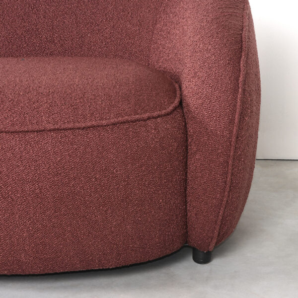 LABEL51 Fauteuil Livo - Winered - Boucle Rood Fauteuil