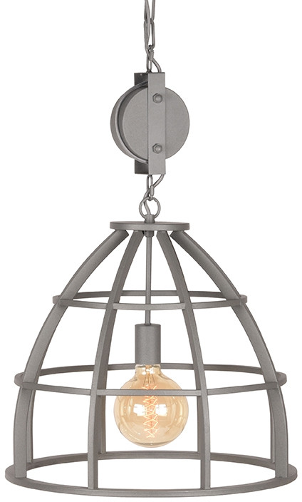 LABEL51 Hanglamp Jena - Concrete - Metaal Grijs Hanglamp