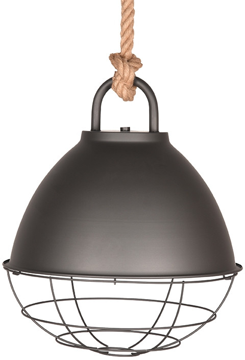 LABEL51 Hanglamp Korf - Burned Steel - Metaal - L Zilver|bruin Hanglamp