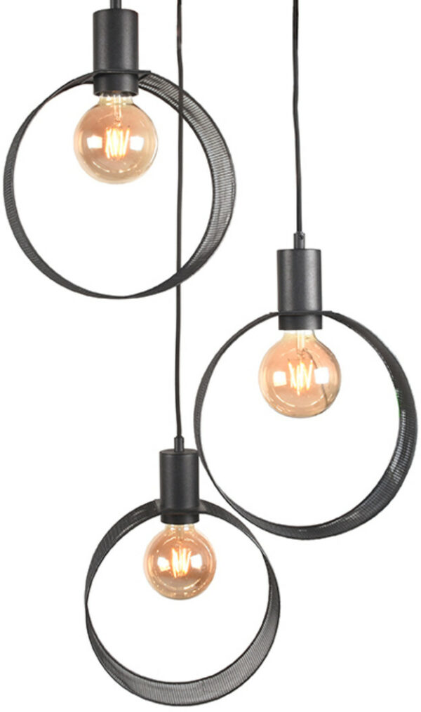 LABEL51 Hanglamp Ronda - Zwart - Metaal Zwart Hanglamp
