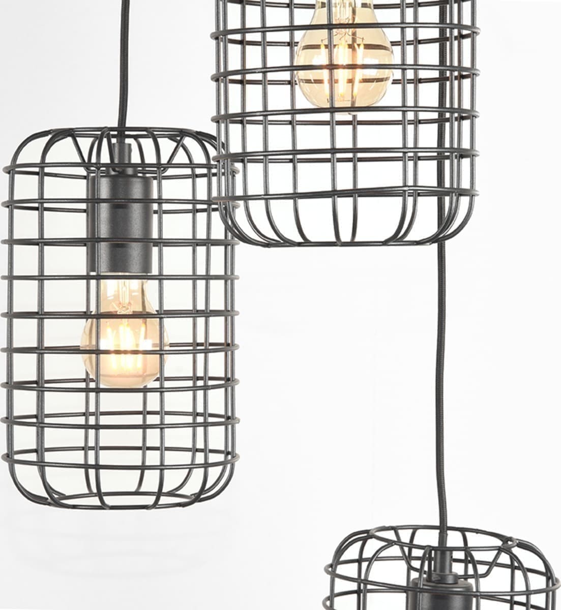 LABEL51 Hanglamp Solido - Zwart - Metaal Zwart Hanglamp
