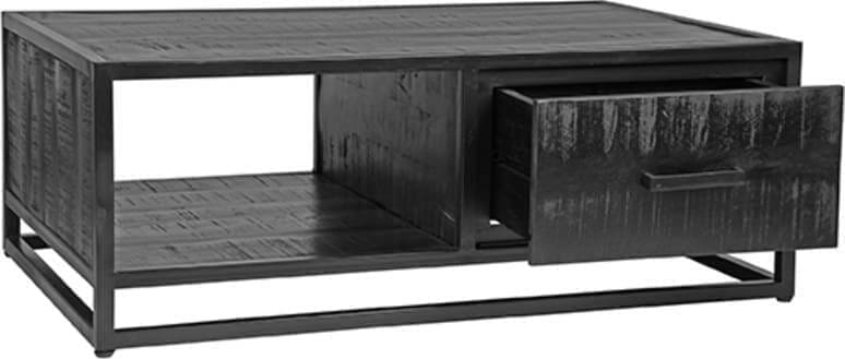 LABEL51 Salontafel Chili - Zwart - Mangohout Zwart Salontafel