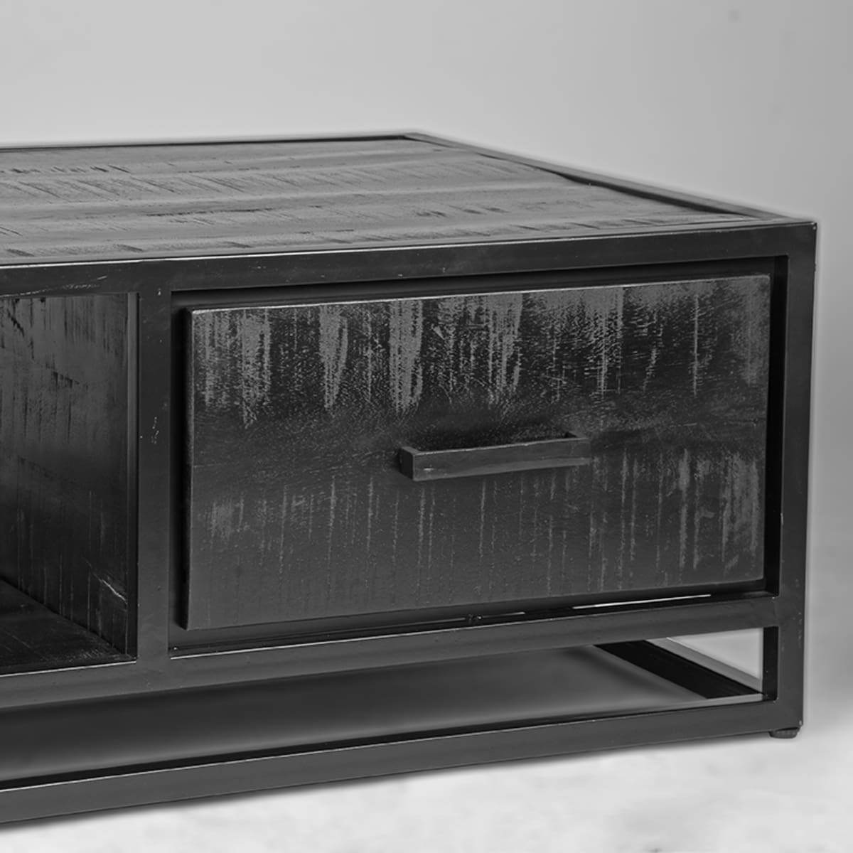LABEL51 Salontafel Chili - Zwart - Mangohout Zwart Salontafel