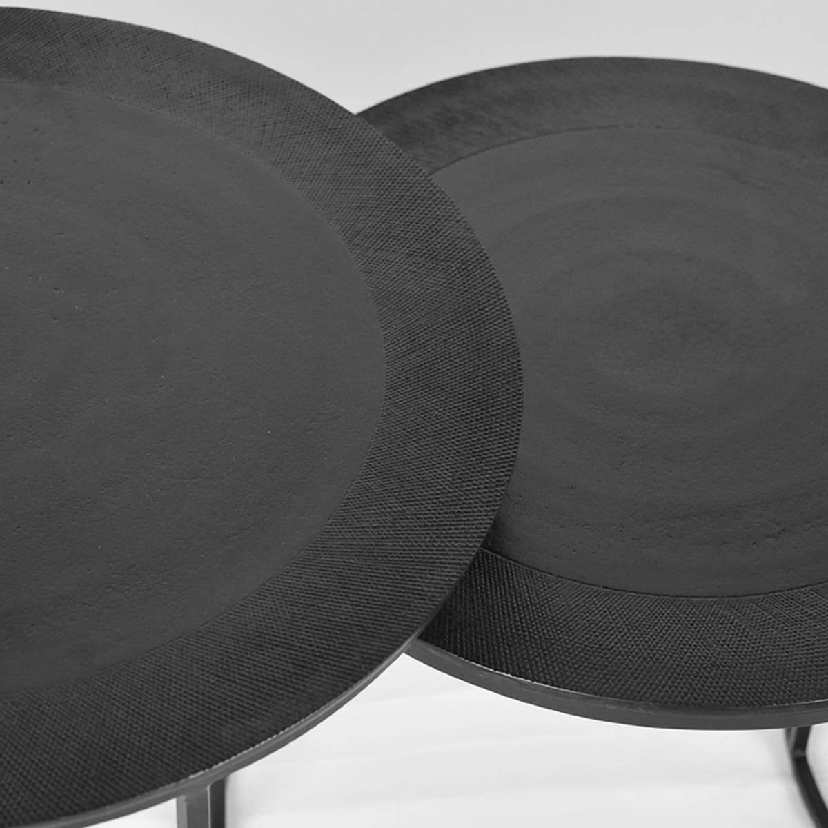LABEL51 Salontafel Set Tres - Zwart - Metaal Zwart Salontafel