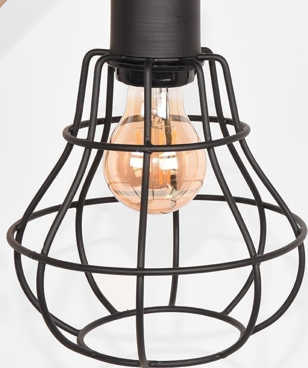 LABEL51 Tafellamp Drop - Zwart - Mangohout Zwart Tafellamp