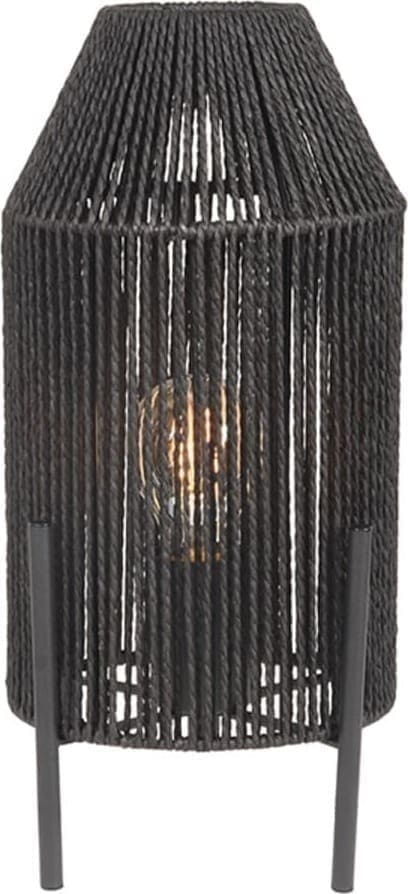 LABEL51 Tafellamp Ibiza - Zwart - Jute Zwart Tafellamp