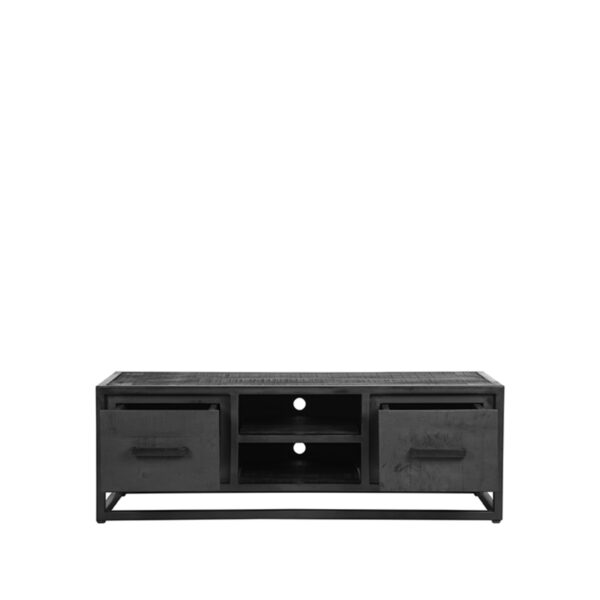 LABEL51 Tv-meubel Chili - Zwart - Mangohout Zwart Tv-meubel|Tv-dressoir