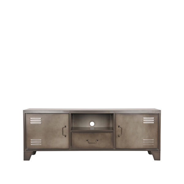 LABEL51 Tv-meubel Fence - Vintage Metaal - Metaal Bruin Tv-meubel|Tv-dressoir