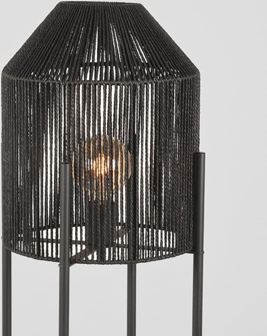LABEL51 Vloerlamp Ibiza - Zwart - Jute Zwart Vloerlamp
