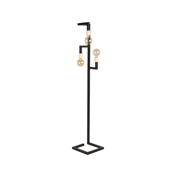 LABEL51 Vloerlamp Loco - Zwart - Metaal Zwart Vloerlamp