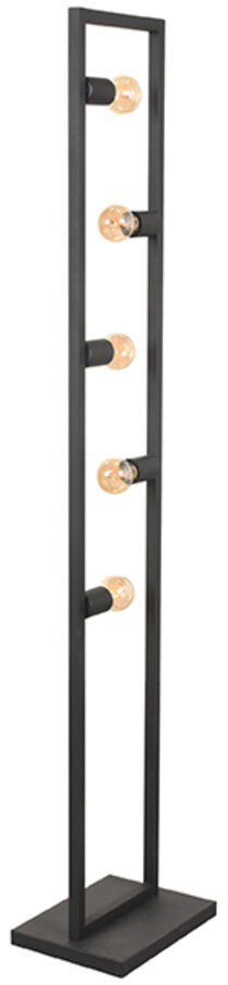 LABEL51 Vloerlamp Quadrato - Zwart - Metaal Zwart Vloerlamp