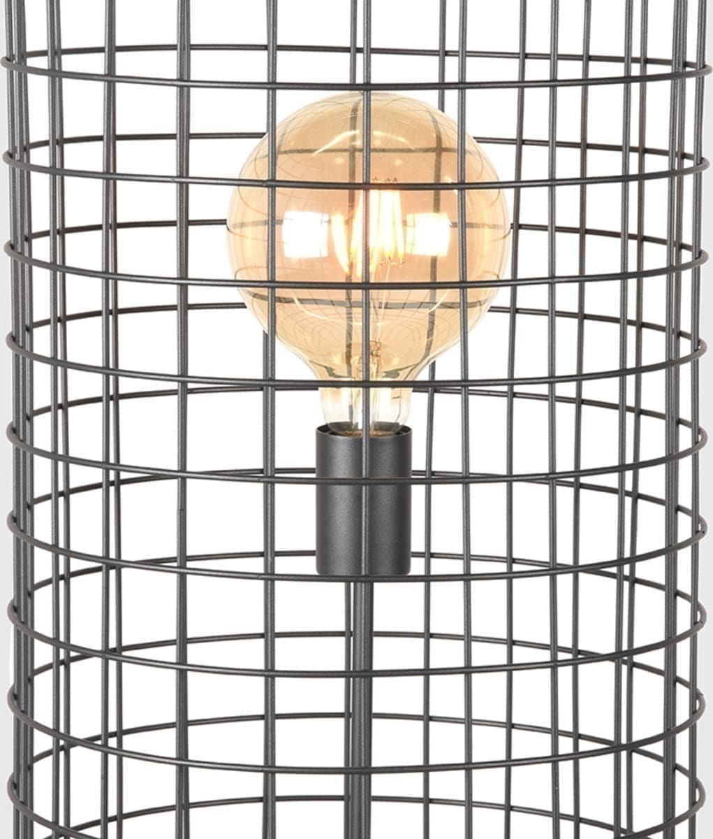 LABEL51 Vloerlamp Solido - Zwart - Metaal Zwart Vloerlamp