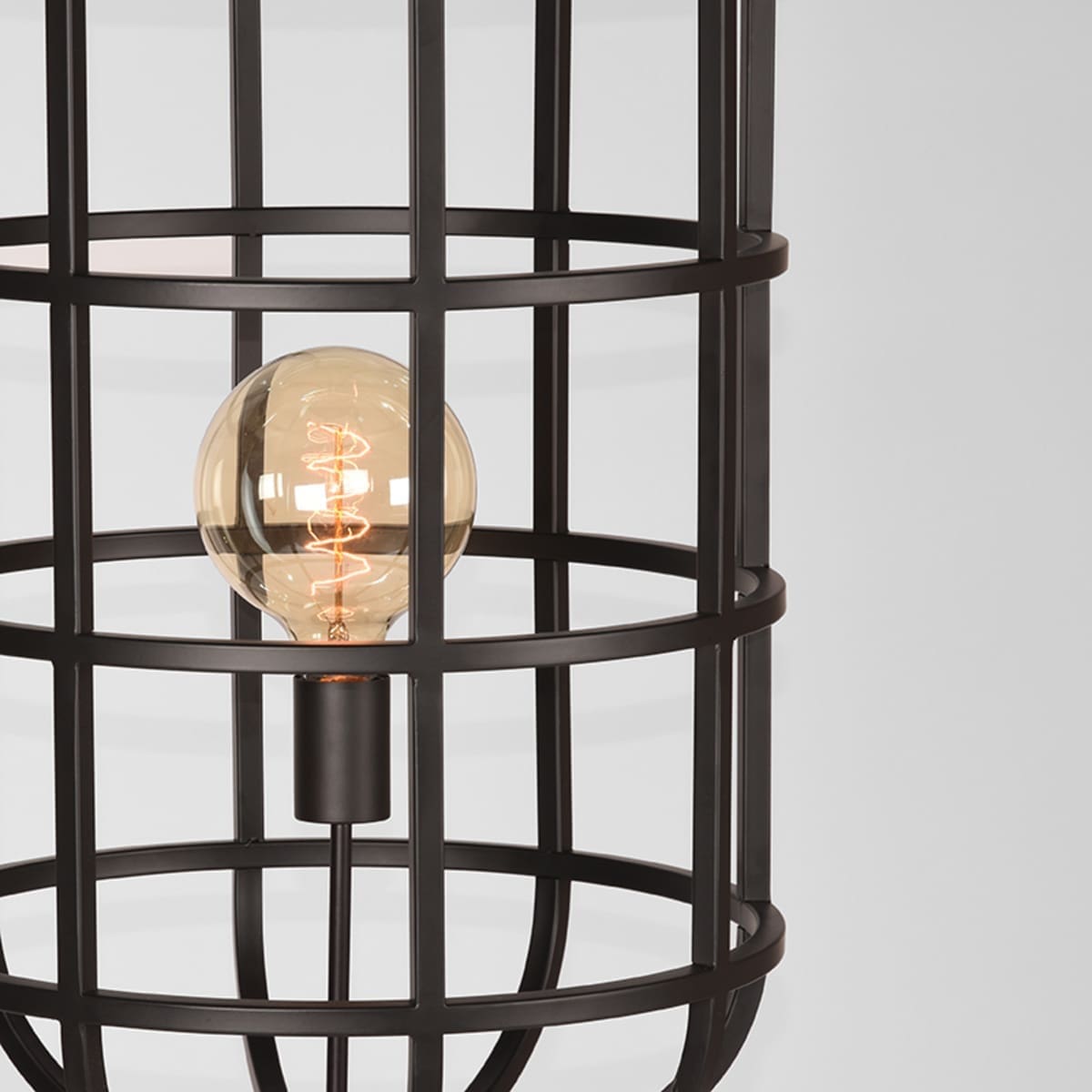 LABEL51 Vloerlamp Twine - Zwart - Metaal Zwart Vloerlamp