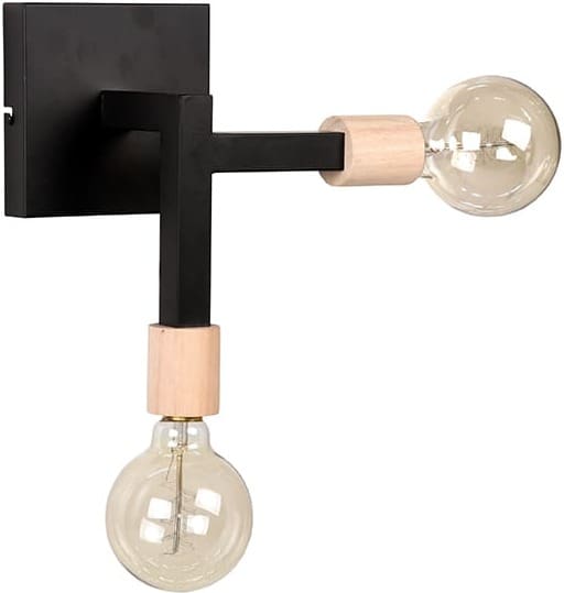 LABEL51 Wandlamp Loco - Zwart - Metaal Zwart Wandlamp