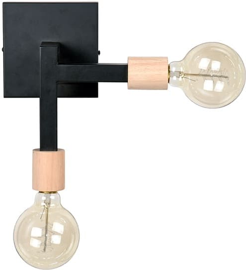 LABEL51 Wandlamp Loco - Zwart - Metaal Zwart Wandlamp