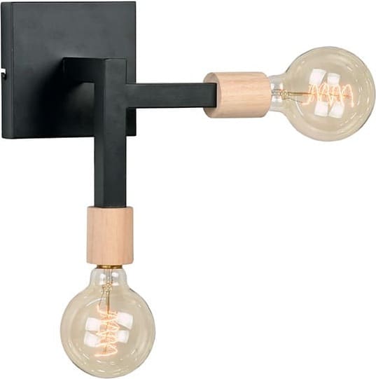 LABEL51 Wandlamp Loco - Zwart - Metaal Zwart Wandlamp