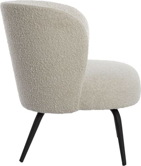 Stoel Dieyda - Bouclé Crème-zwart Light & Living Eetkamerstoel 6787082