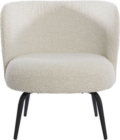 Stoel Dieyda - Bouclé Crème-zwart Light & Living Eetkamerstoel 6787082