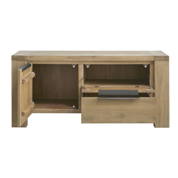 Pronto Wonen Tv-meubel Valvola (125 cm) acaciahout smoked brown Bruin|Naturel Tv-meubel|Tv-dressoir