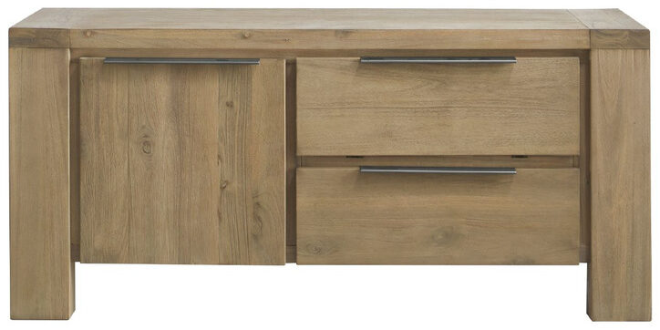Pronto Wonen Tv-meubel Valvola (125 cm) acaciahout smoked brown Bruin|Naturel Tv-meubel|Tv-dressoir