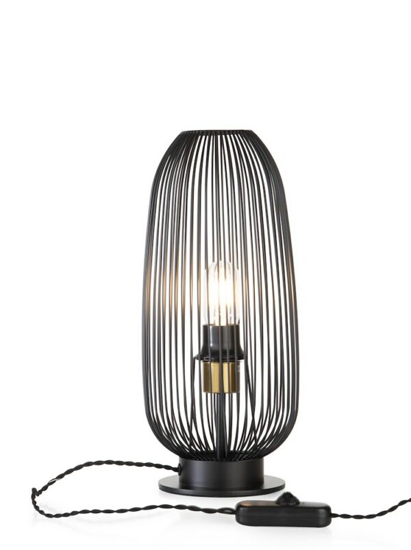 COCO maison Boaz tafellamp 1*E27 Zwart Lamp