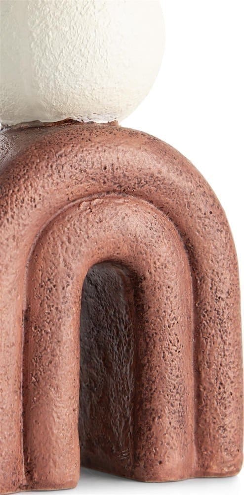COCO maison Lot kandelaar H15,5cm - bruin Bruin Woonaccessoire