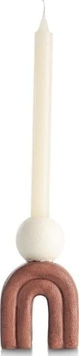 COCO maison Lot kandelaar H15,5cm - bruin Bruin Woonaccessoire