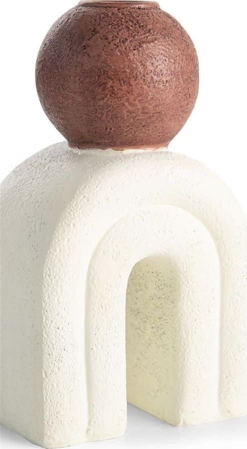 COCO maison Lot kandelaar H15,5cm - creme Beige|Wit Woonaccessoire