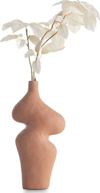 COCO maison Maria vaas H30,5cm Bruin|Rood Woonaccessoire