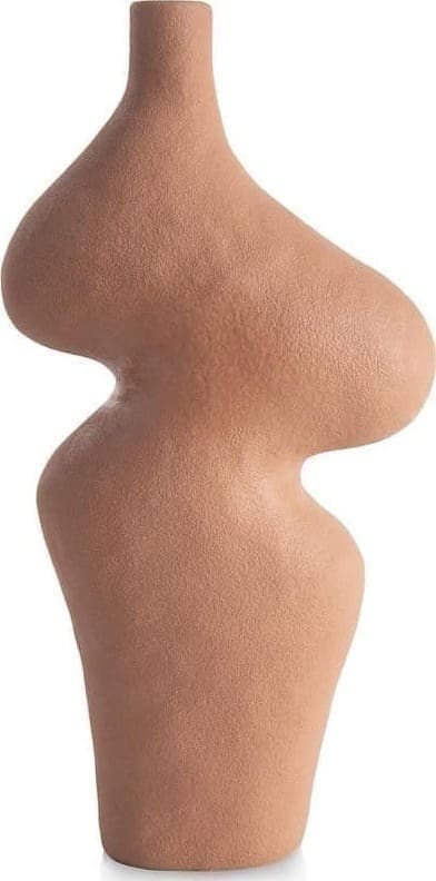 COCO maison Maria vaas H30,5cm Bruin|Rood Woonaccessoire