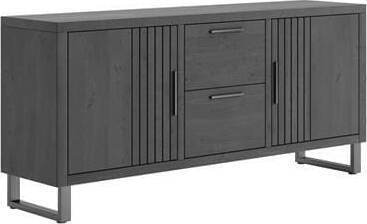 Henders & Hazel Pavie dressoir 175 cm. - 2-deuren + 2-laden - castle black Dressoir