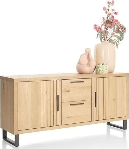 Henders & Hazel Pavie dressoir 175 cm. - 2-deuren + 2-laden - natural Naturel Dressoir