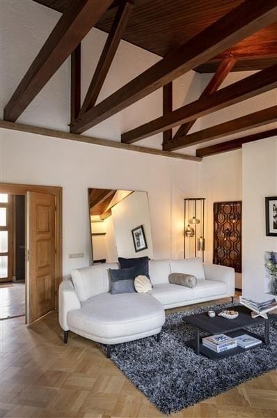 Henders & Hazel Pavie lowboard 200 cm. - 3-deuren + 2-niches (+ LED) - natural Naturel Kast