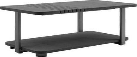 Henders & Hazel Pavie salontafel 110 x 60 cm. + 1-niche (knock-down) - castle black Bijzettafel