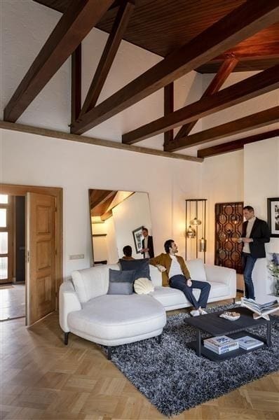 Henders & Hazel Pavie salontafel 110 x 60 cm. + 1-niche (knock-down) - castle black Bijzettafel