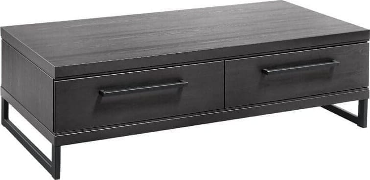 INHOUSE Salontafel Formia houtstructuur zwart Bruin|Naturel Salontafel