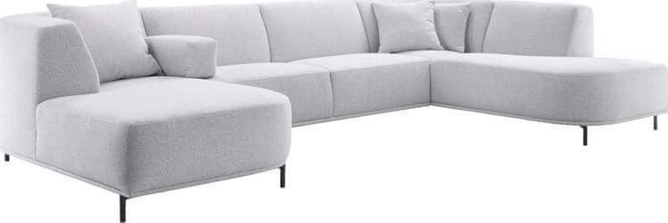 Pronto Wonen Hoekbank Pantini lichtgrijs Grijs Bank
