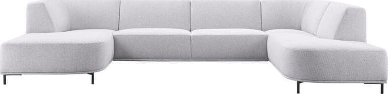 Pronto Wonen Hoekbank Pantini lichtgrijs Grijs Bank