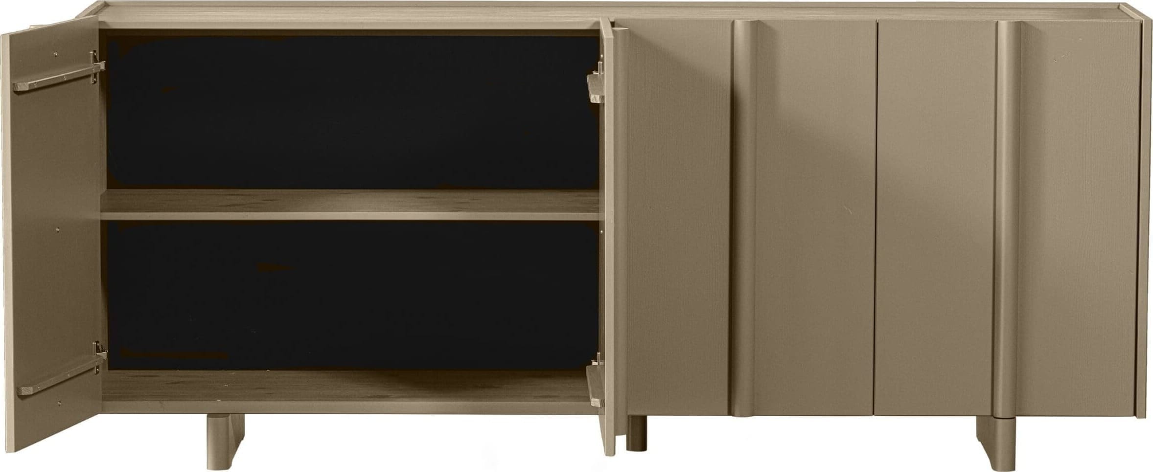 WOOOD Exclusive Basu Dressoir Grenen Mud Bruin|Taupe Dressoir|Kast