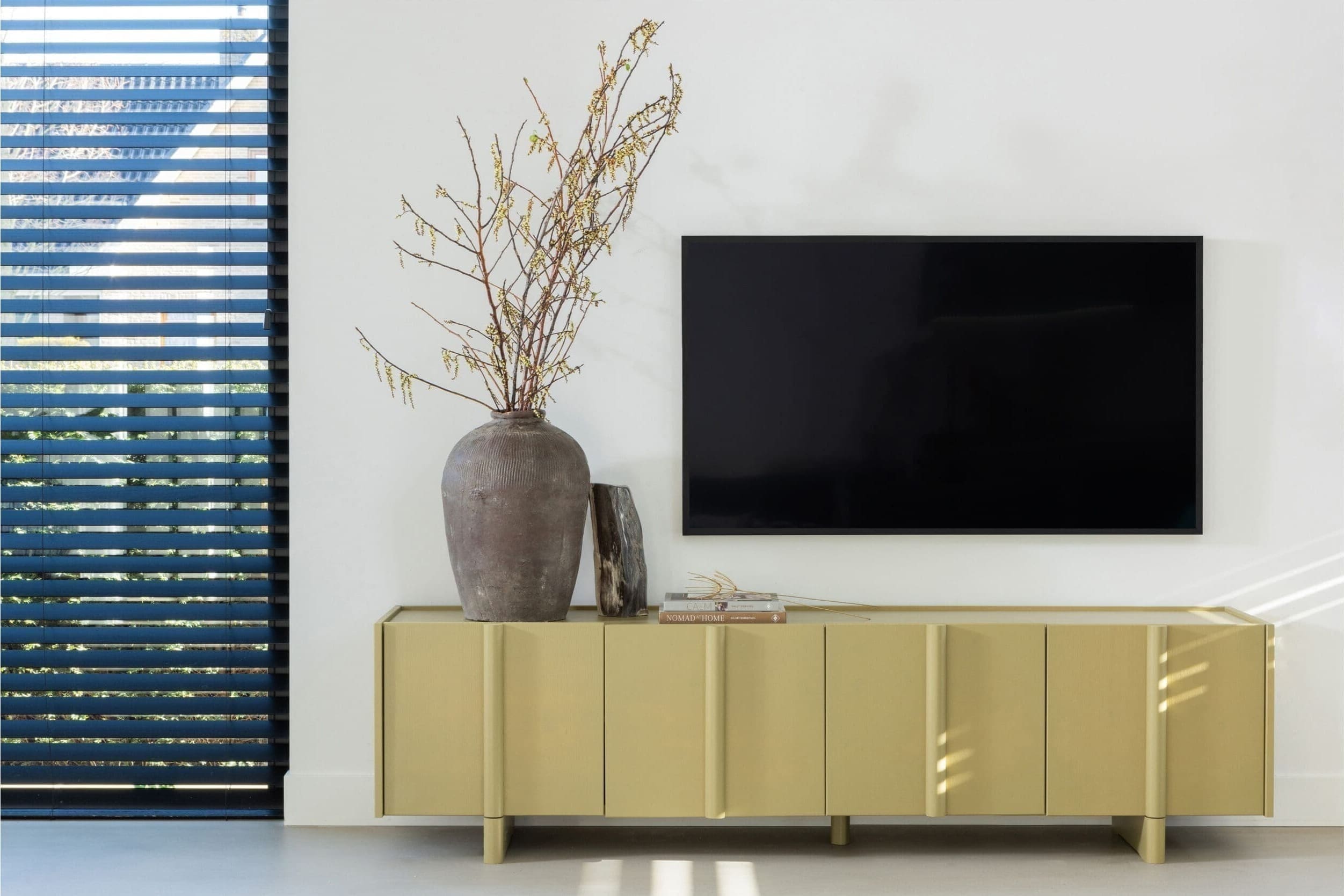 WOOOD Exclusive Basu Tv Meubel Grenen Moss Moss Tv-meubel|Tv-dressoir