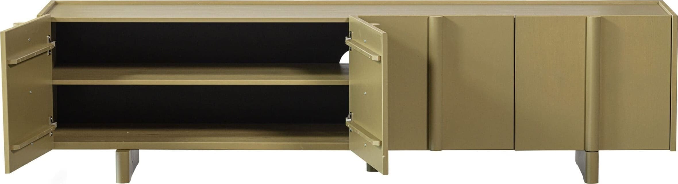 WOOOD Exclusive Basu Tv Meubel Grenen Moss Moss Tv-meubel|Tv-dressoir