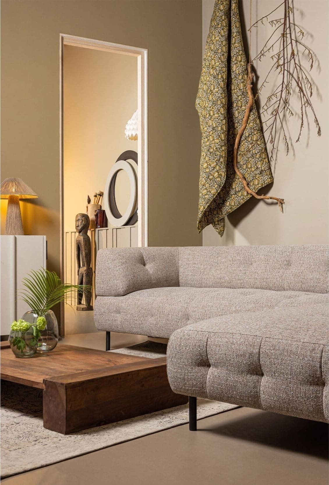 WOOOD Exclusive Cuno Salontafel Laag Hout Donkerbruin Bruin Salontafel