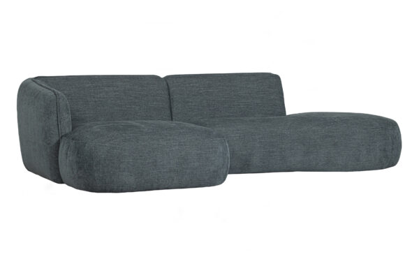 WOOOD Exclusive Polly Chaise Longue Links Blauw/groen Blauw Bank