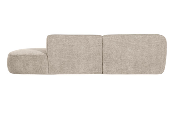 WOOOD Exclusive Polly Chaise Longue Links Zand Beige|Bruin Bank