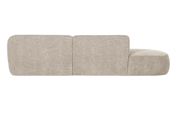 WOOOD Exclusive Polly Chaise Longue Rechts Zand Beige|Bruin Bank