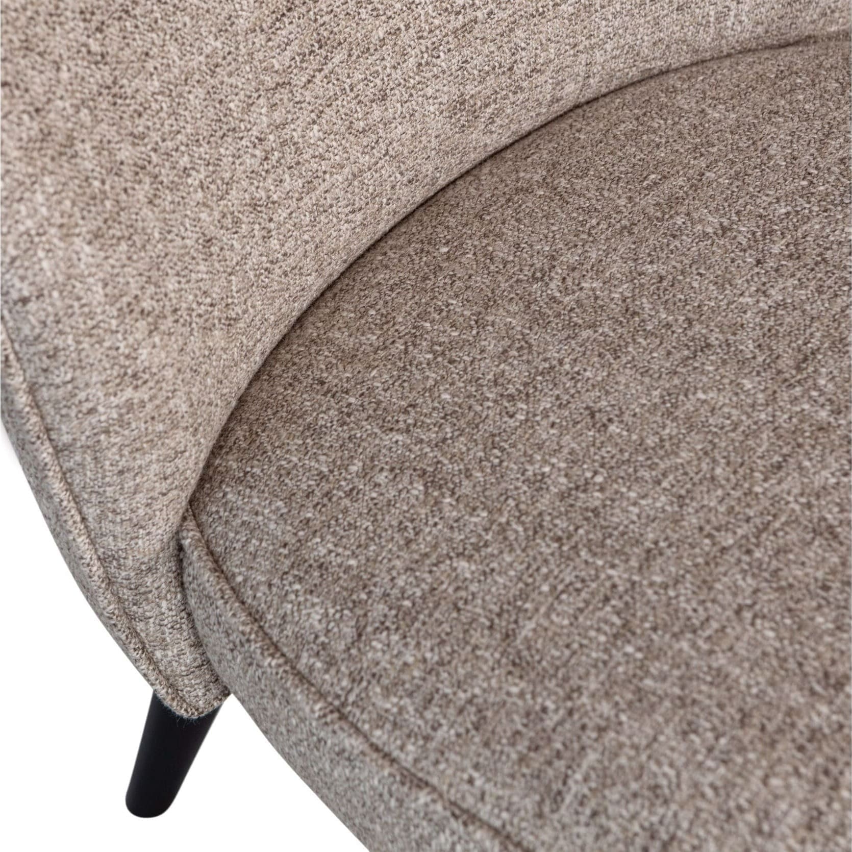 WOOOD Sara Fauteuil Geweven Stof Naturel Melange Naturel Fauteuil