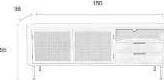 Dressoir Amaya White Label Living ZVR4300039