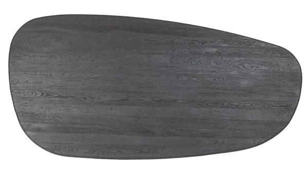Xooon Arawood eetkamertafel - teardrop - 210x120cm - zwart Zwart Eettafel